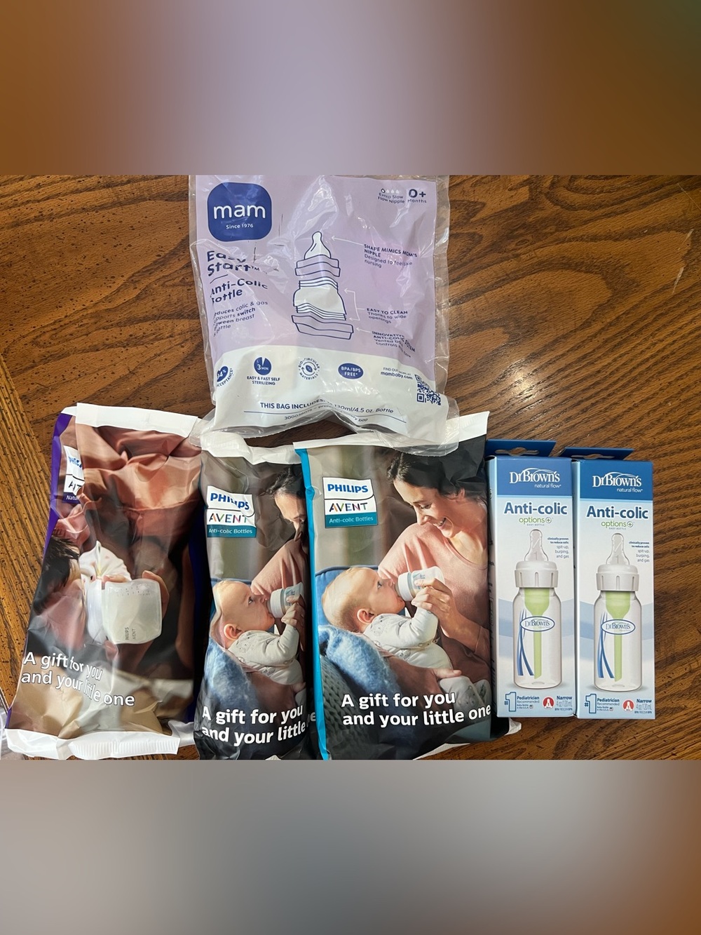 Set of 6 Newborn Baby Bottles NIB